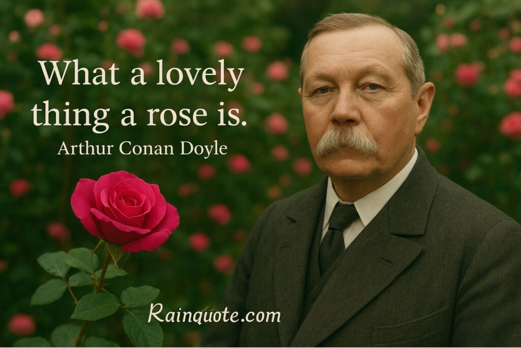 “What a lovely thing a rose is.” 