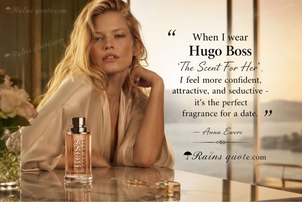 “When I wear Hugo Boss ‘The Scent For Her’, I feel more confident, attractive, and seductive - it's the perfect fragrance for a date.” 