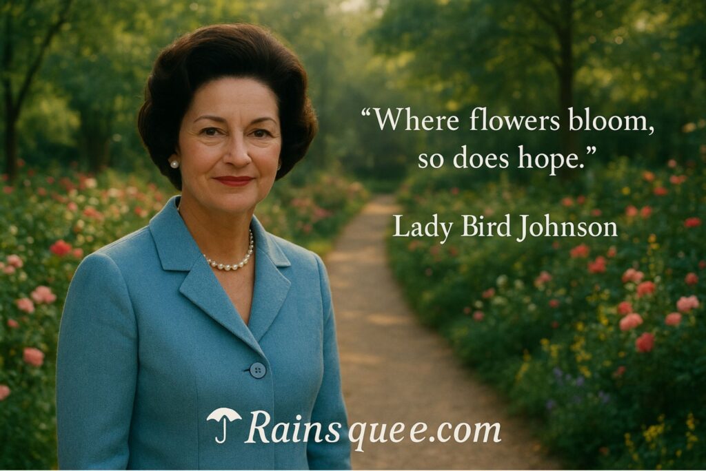 “Where flowers bloom, so does hope.”