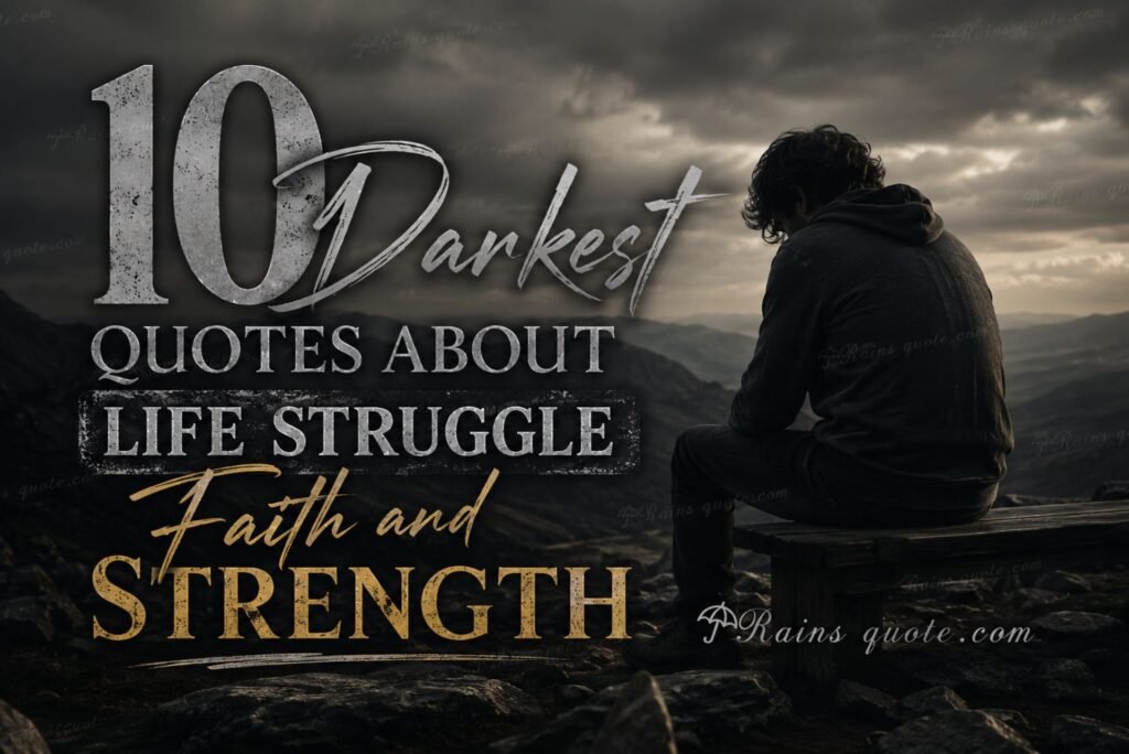 10 Darkest Quotes About Life Struggle Faith and Strength