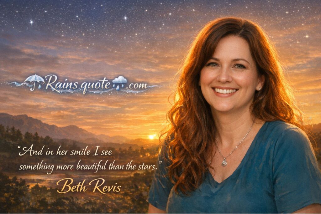 “And in her smile I see something more beautiful than the stars.”