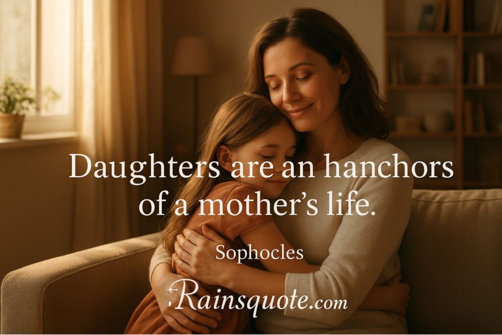 “Daughters are the anchors of a mother’s life.”