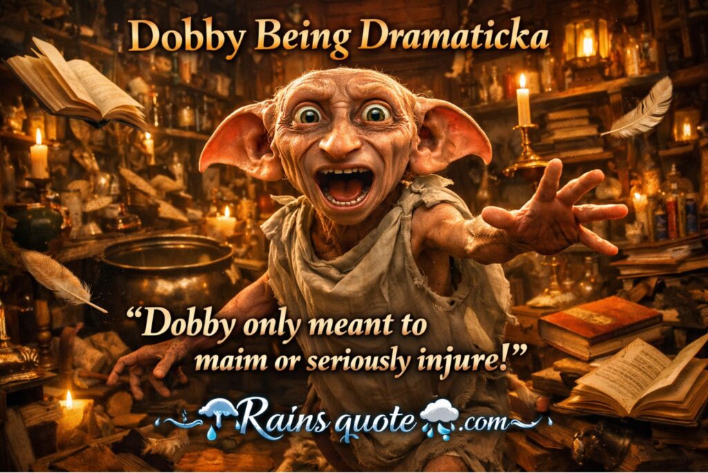 ”Dobby only meant to maim or seriously injure!” 