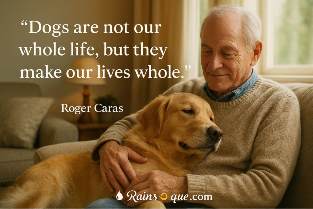 “Dogs are not our whole life, but they make our lives whole.”