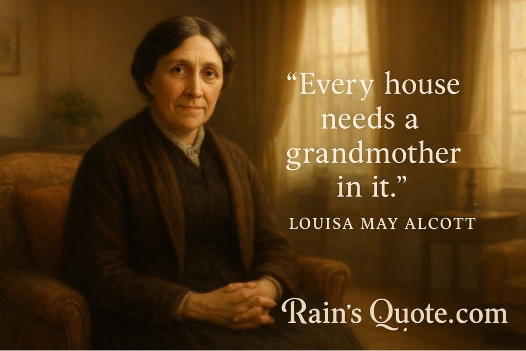 “Every house needs a grandmother in it.”