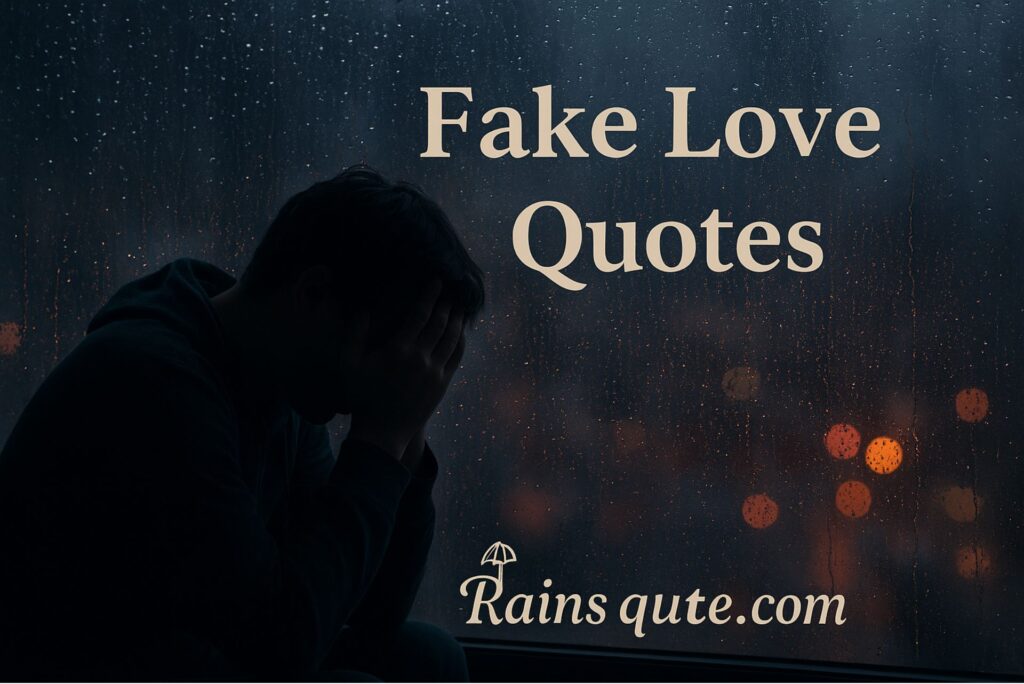 Fake Love Quotes That Reveal Betrayal, Pain, and Trust