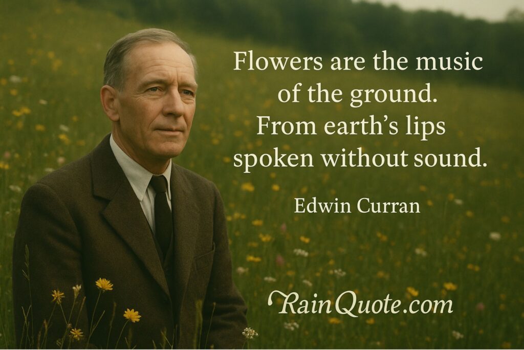 “Flowers are the music of the ground. From earth’s lips spoken without sound.” 