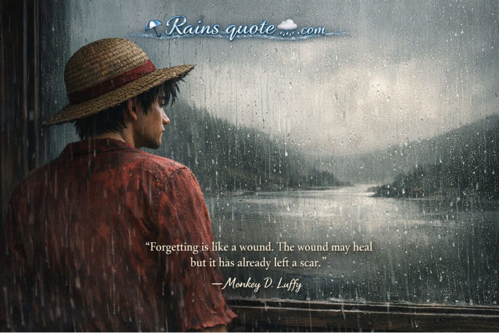 “Forgetting is like a wound. The wound may heal, but it has already left a scar.”