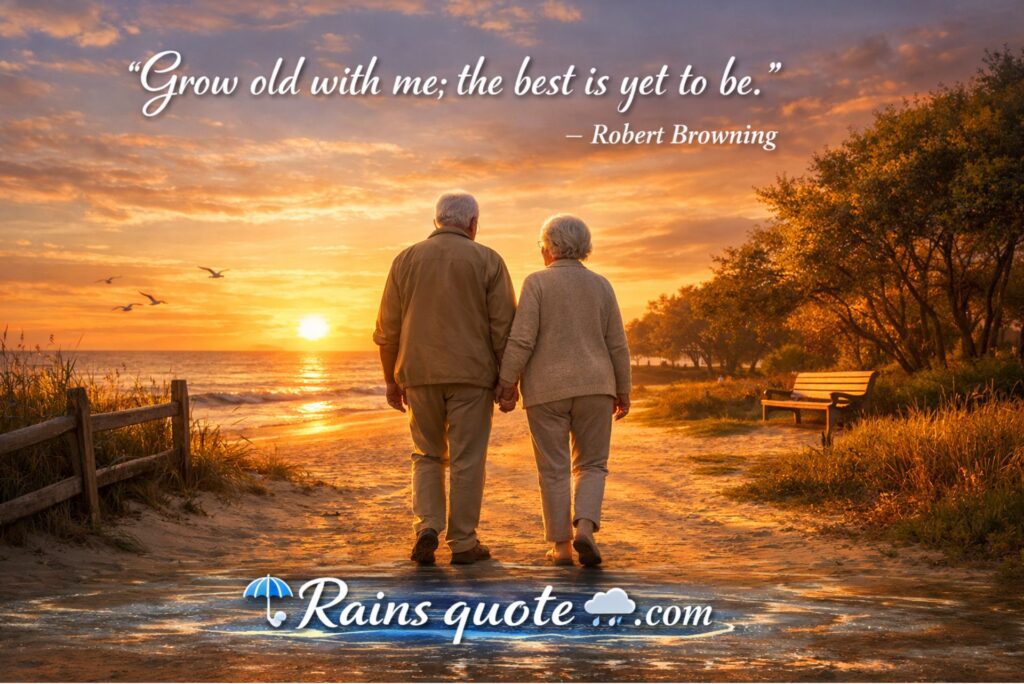 “Grow old with me; the best is yet to be.”
