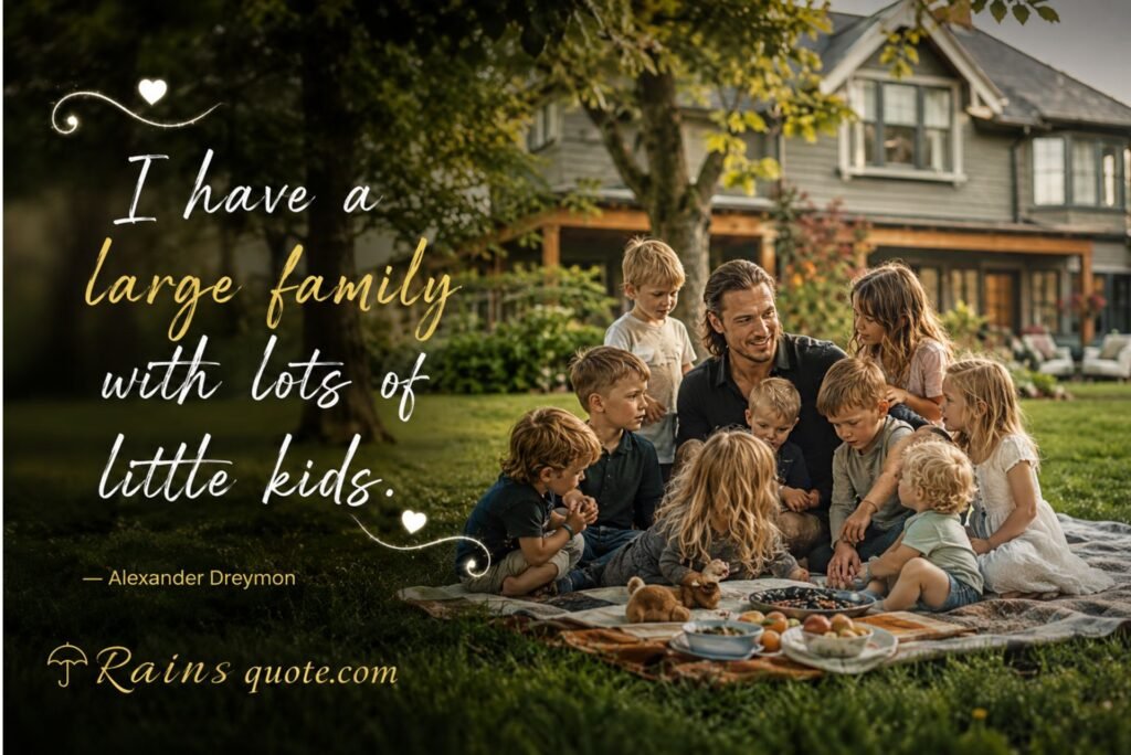 “I have a large family with lots of little kids.”