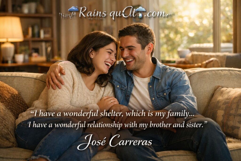 “I have a wonderful shelter, which is my family… I have a wonderful relationship with my brother and sister.”