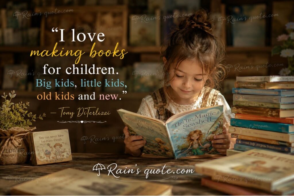 “I love making books for children. Big kids, little kids, old kids and new.”