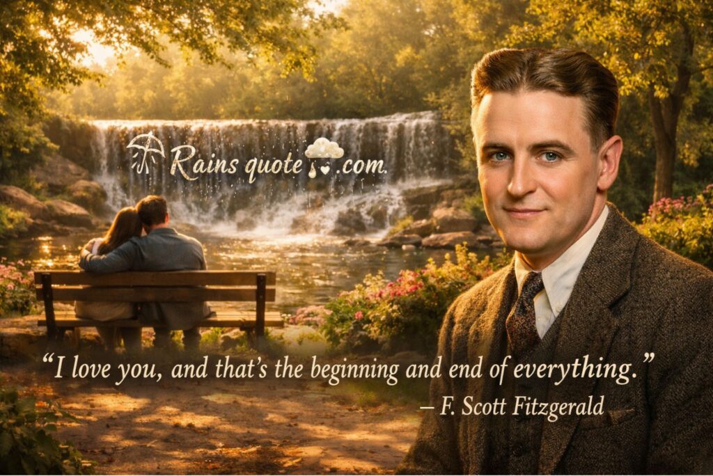 “I love you, and that’s the beginning and end of everything.”