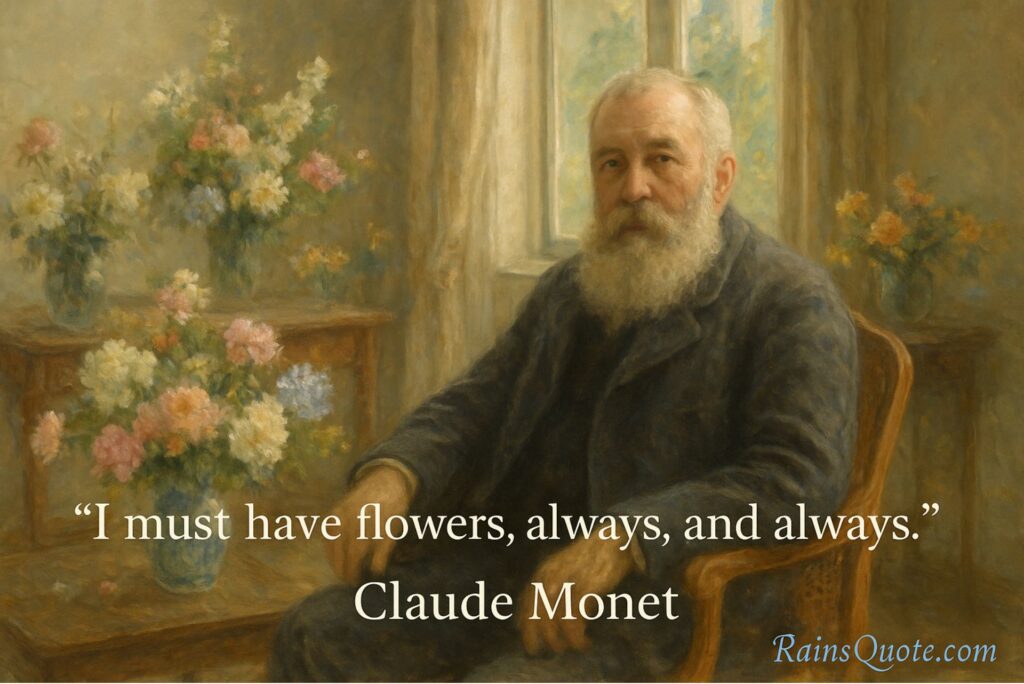 “I must have flowers, always, and always.”