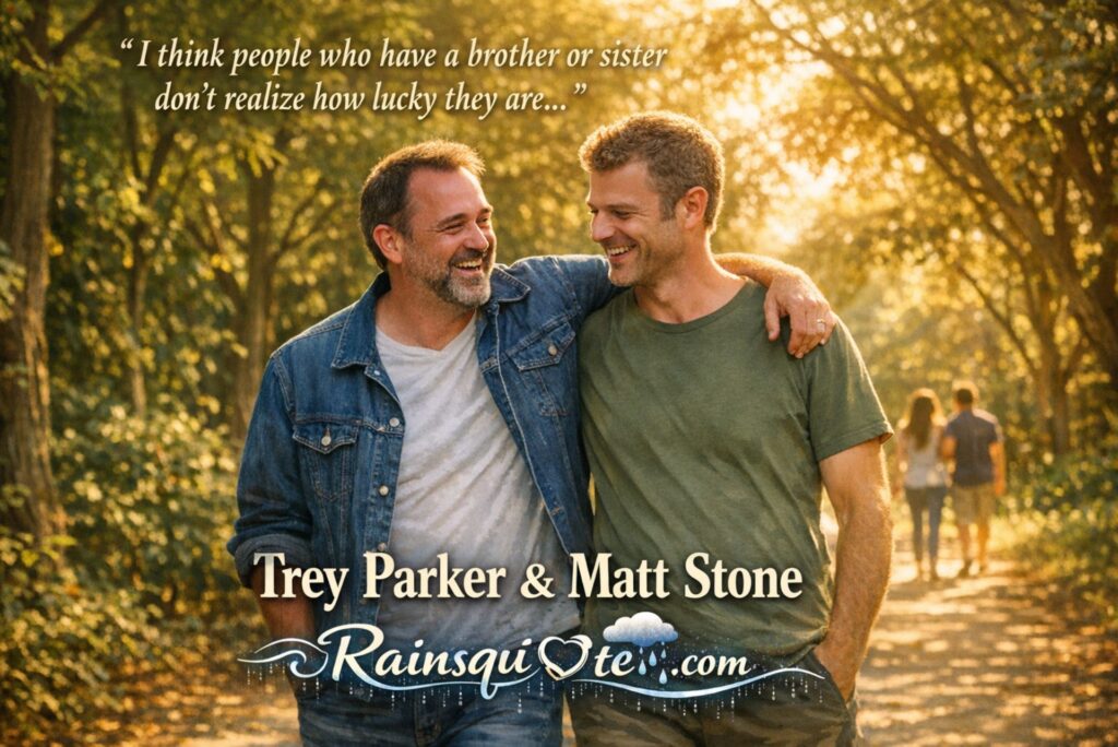 “I think people who have a brother or sister don’t realize how lucky they are…”