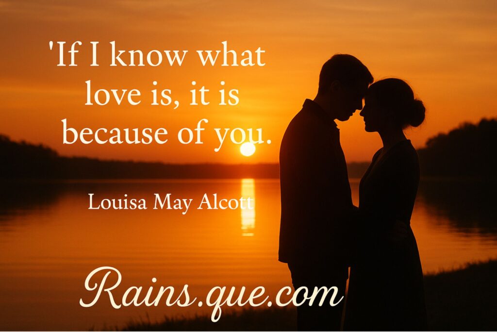 “If I know what love is, it is because of you.” 