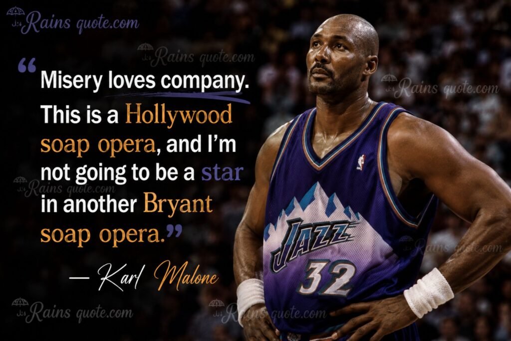 “Misery loves company. This is a Hollywood soap opera, and I'm not going to be a star in another Bryant soap opera.”