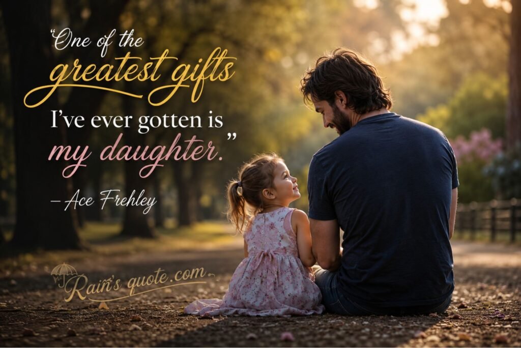 “One of the greatest gifts I've ever gotten is my daughter.” 