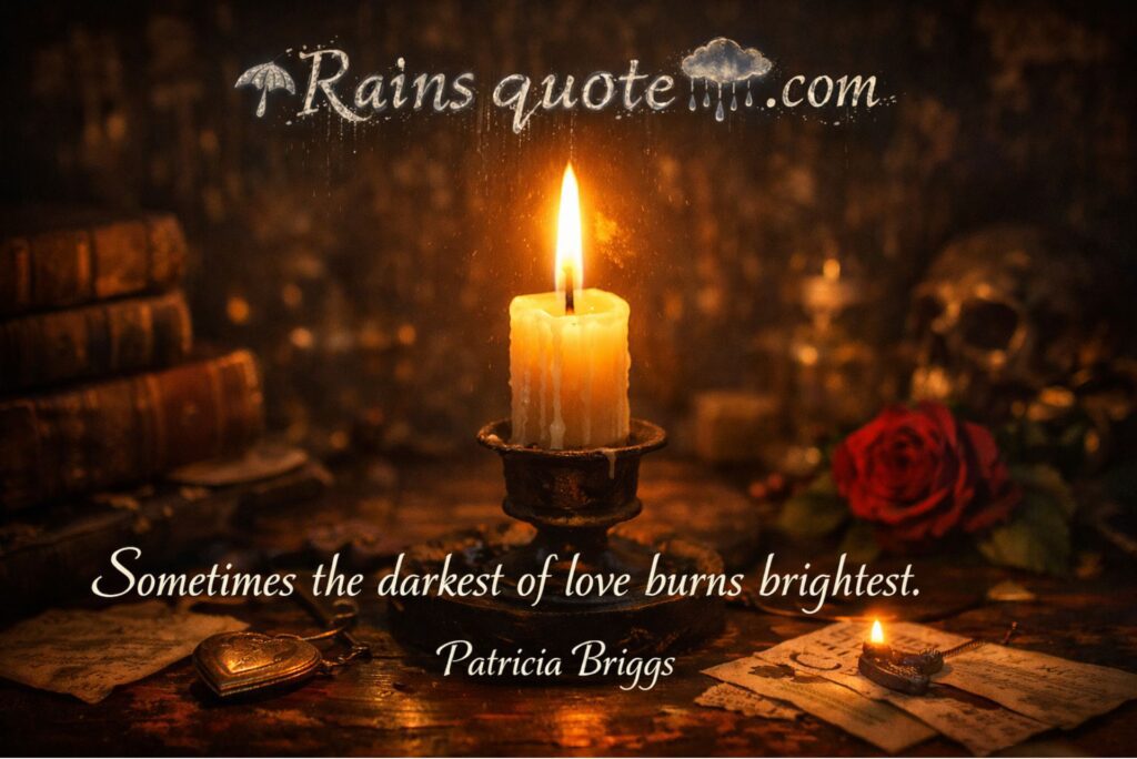 “Sometimes the darkest of love burns brightest.”