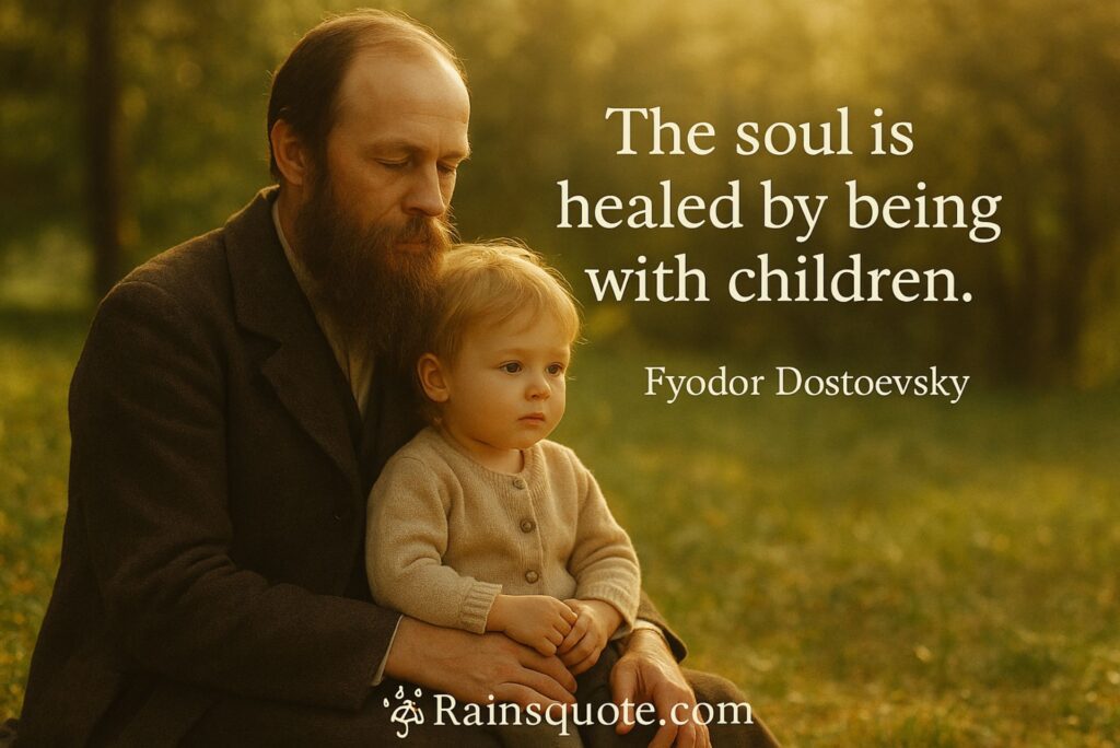 “The soul is healed by being with children.”