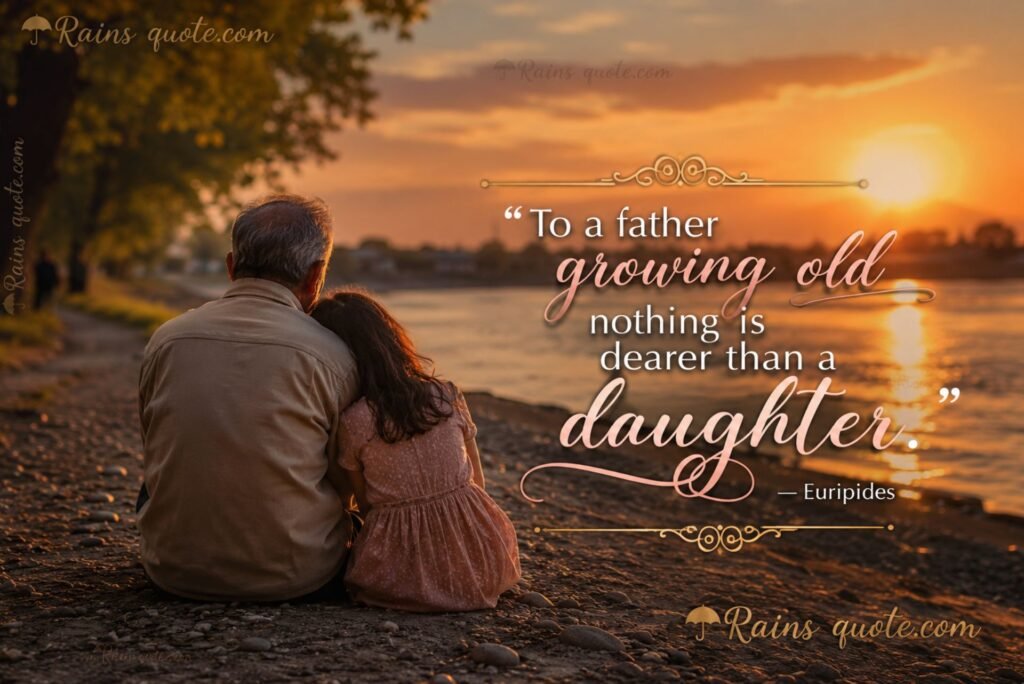 “To a father growing old nothing is dearer than a daughter.” 