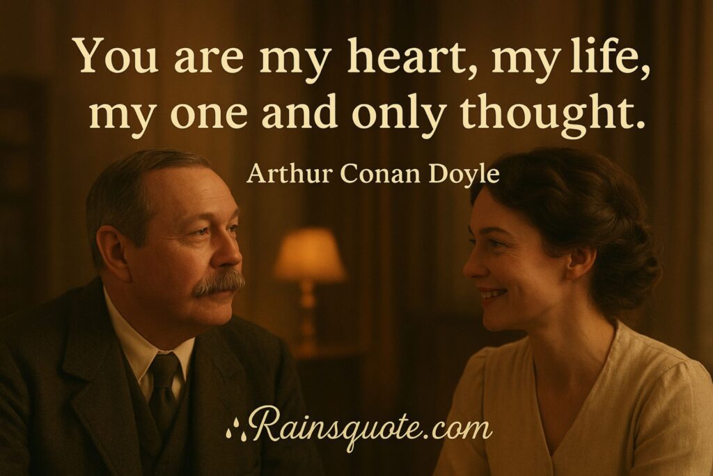 “You are my heart, my life, my one and only thought.”