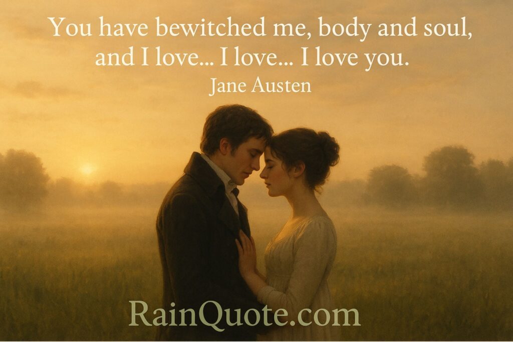 “You have bewitched me, body and soul, and I love… I love… I love you.”