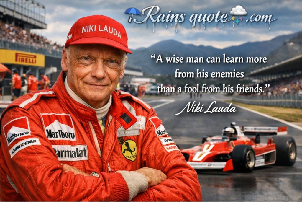 “A wise man can learn more from his enemies than a fool from his friends.”