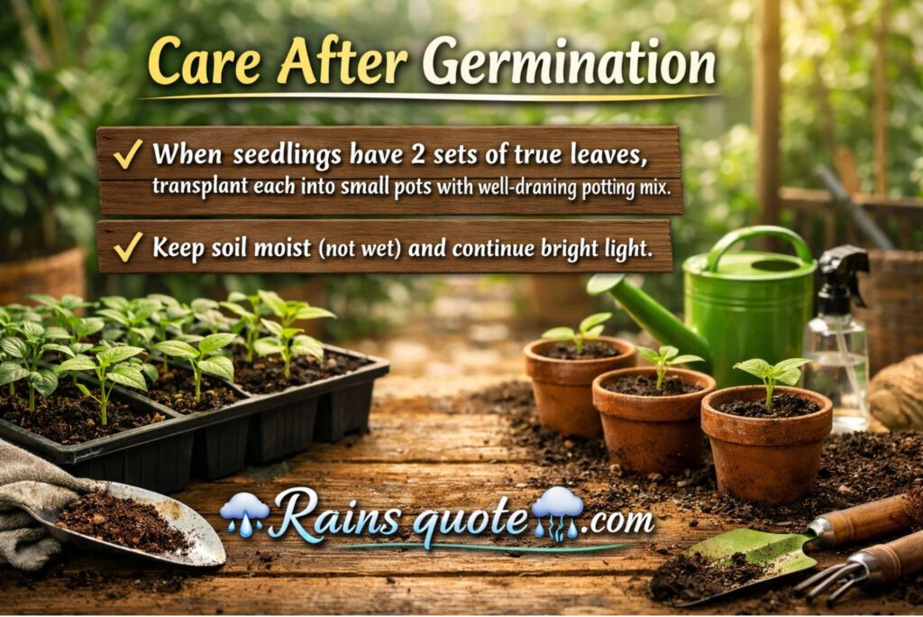 Care After Germination
