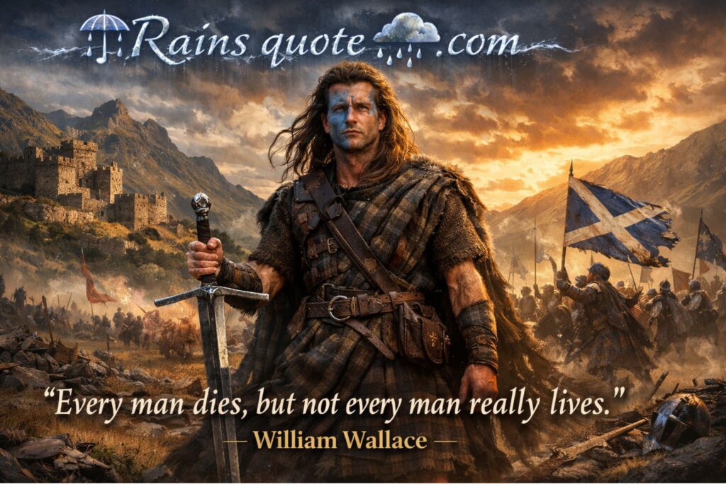 “Every man dies, but not every man really lives.”