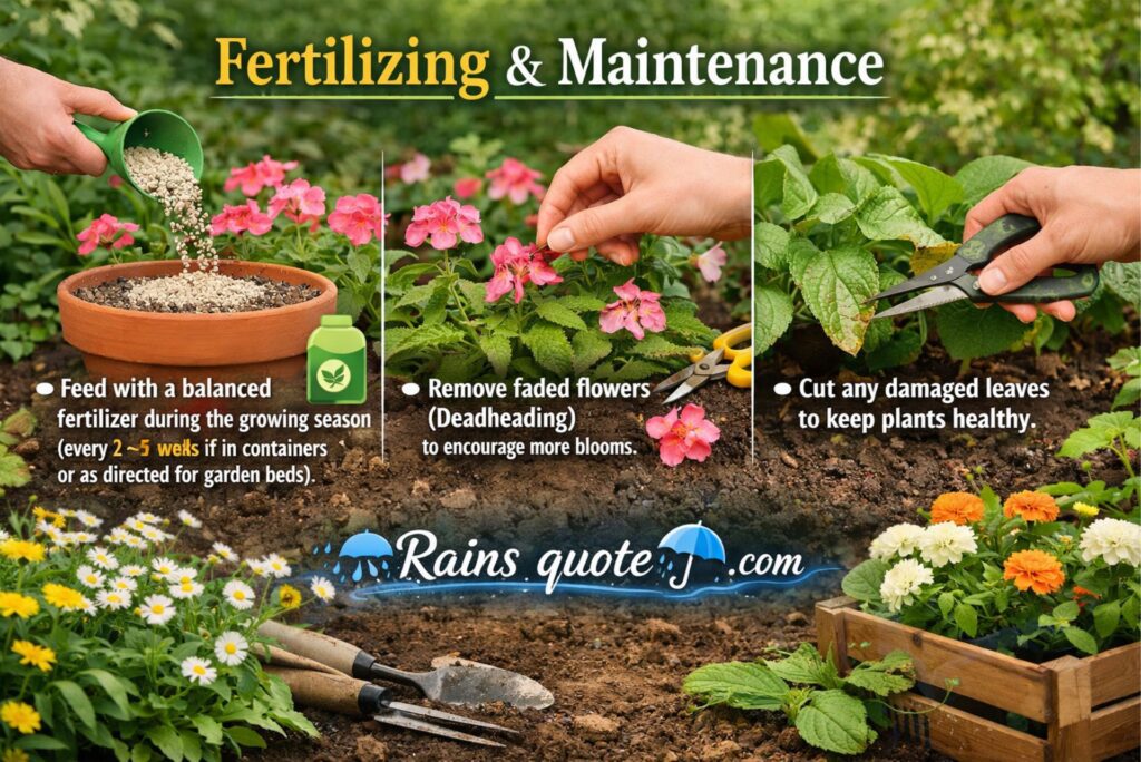 Fertilizing & Maintenance