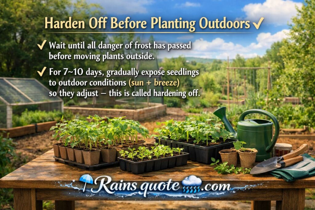 Harden Off Before Planting Outdoors
