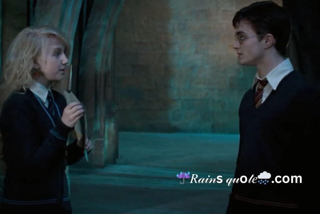 “I don’t think you’re weird.”