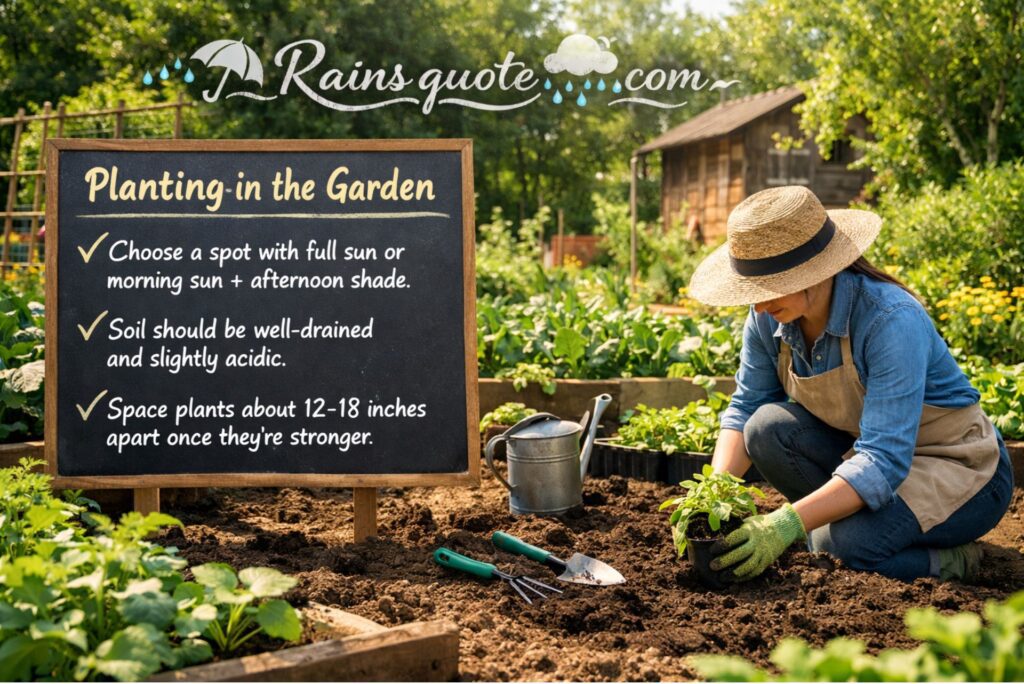 Planting in the Garden