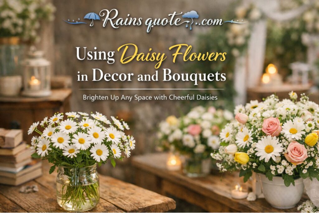 Using Daisy Flowers in Decor and Bouquets