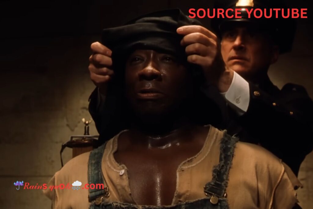 “We each owe a death; there are no exceptions. But, oh God, sometimes the Green Mile is so long.”