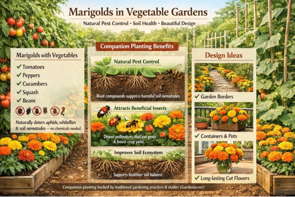 Garden & Landscape Ideas with Marigolds