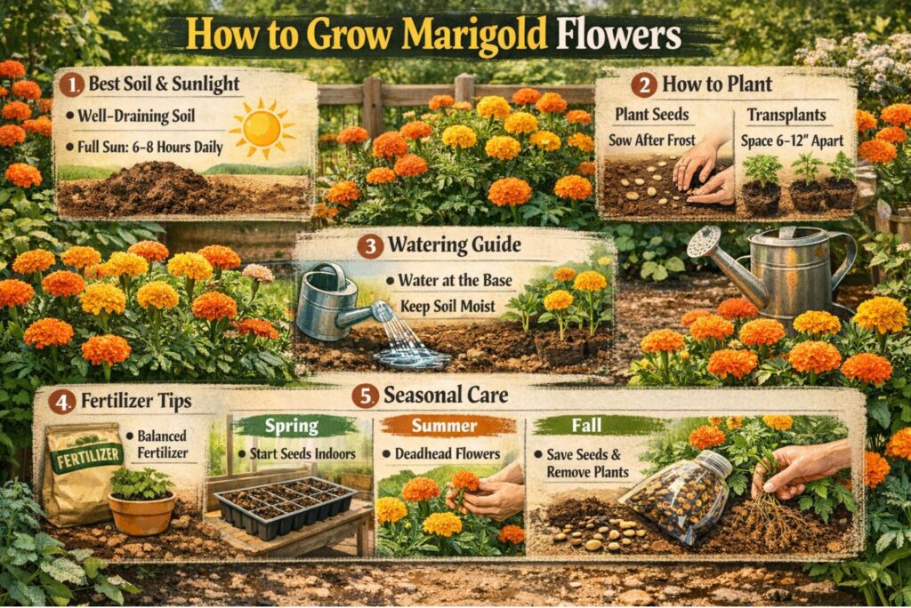 How to Grow Marigold Flowers