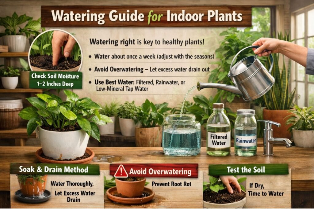 Watering Guide for Indoor Plants