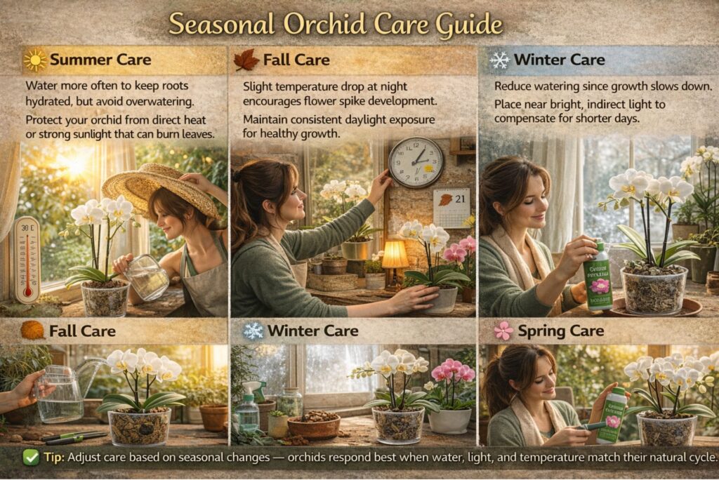 🌸 Seasonal Orchid Care Guide