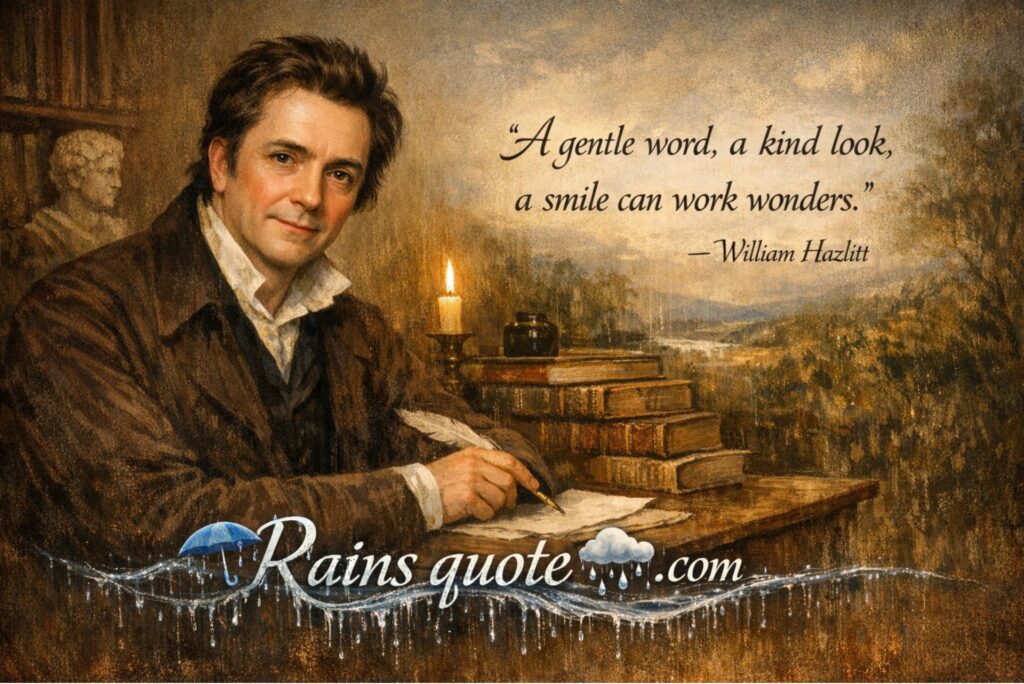 “A gentle word, a kind look, a smile can work wonders.”