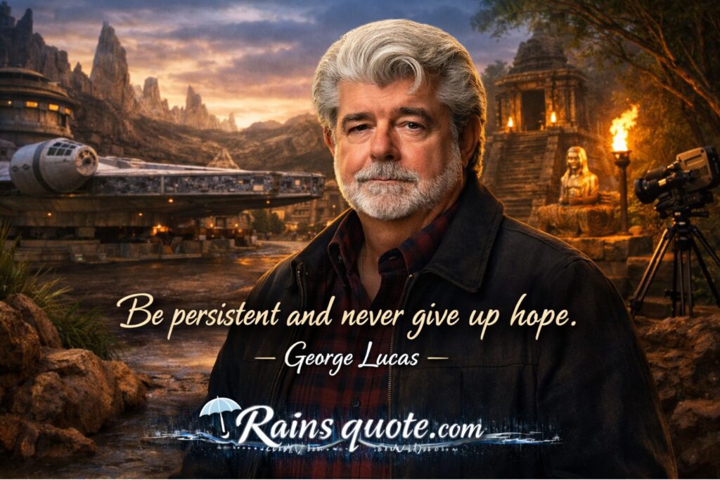 “Be persistent and never give up hope.”