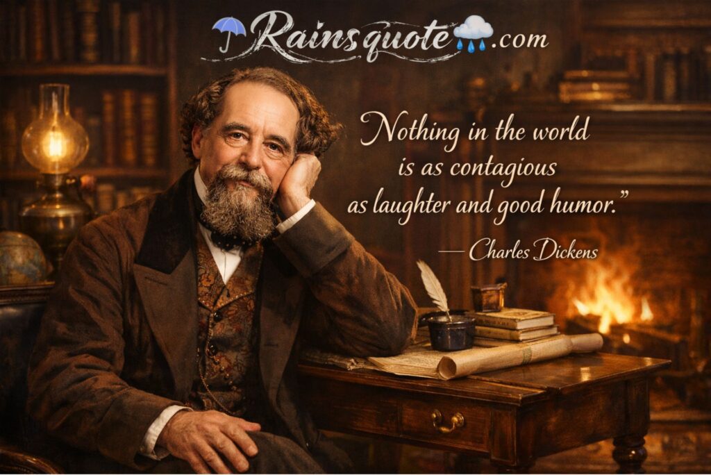 “Nothing in the world is as contagious as laughter and good humor.”