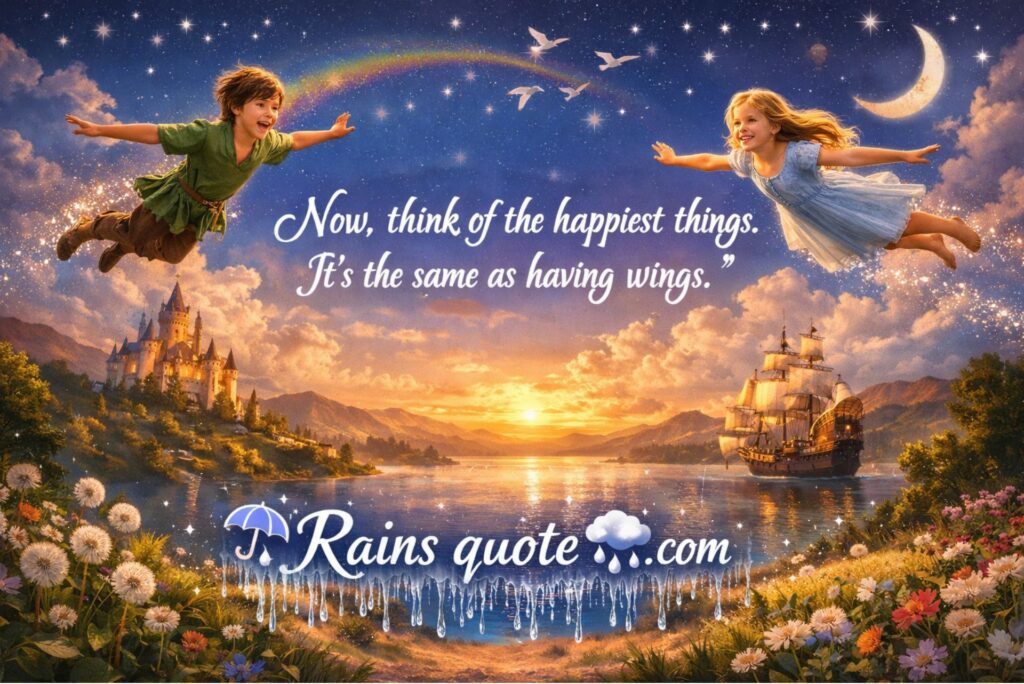 “Now, think of the happiest things. It’s the same as having wings.”