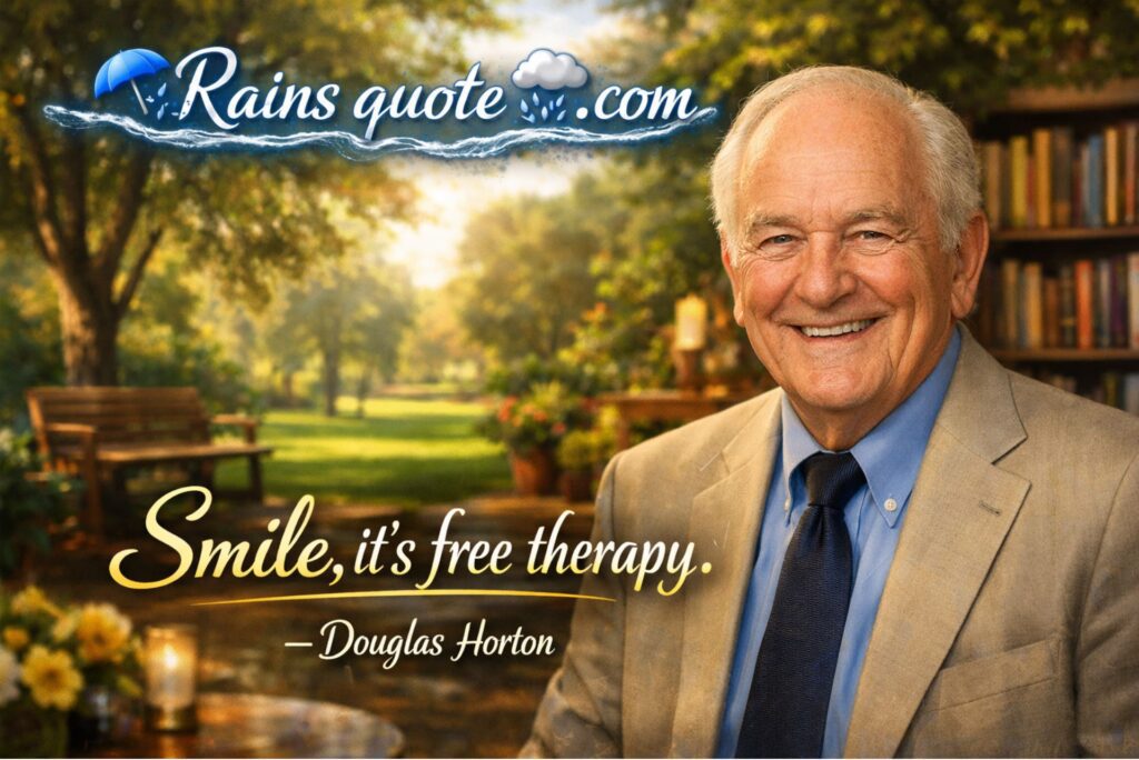 “Smile, it’s free therapy.”