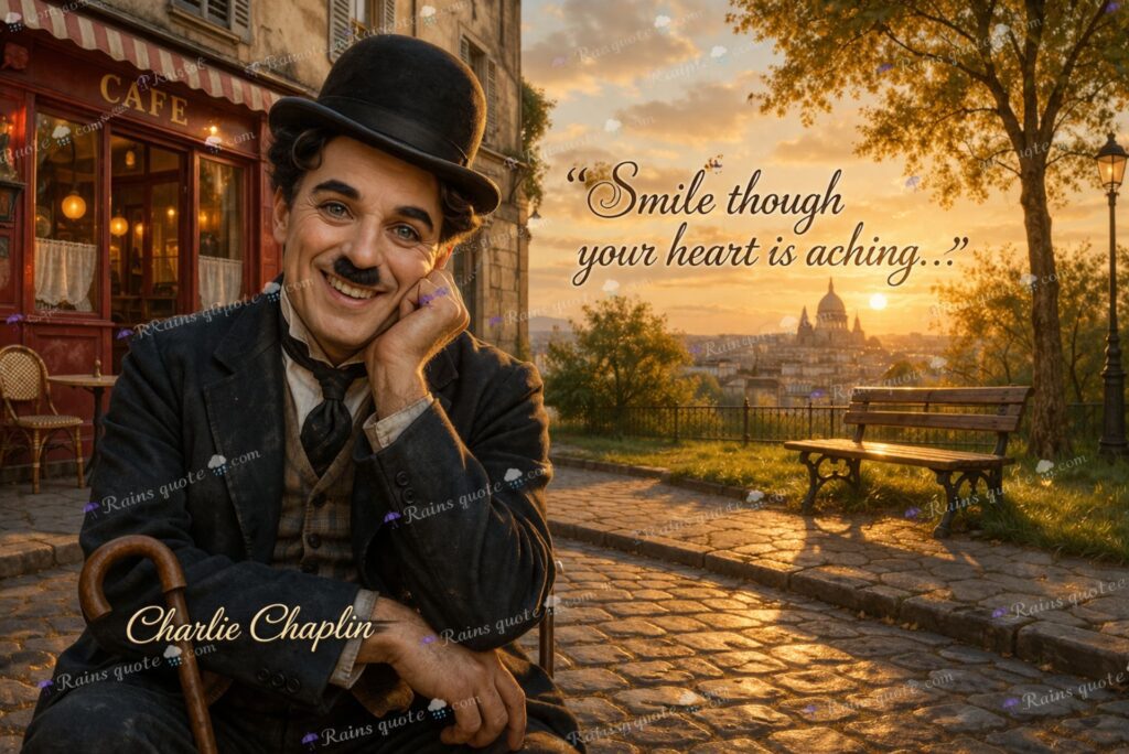 “Smile though your heart is aching…”