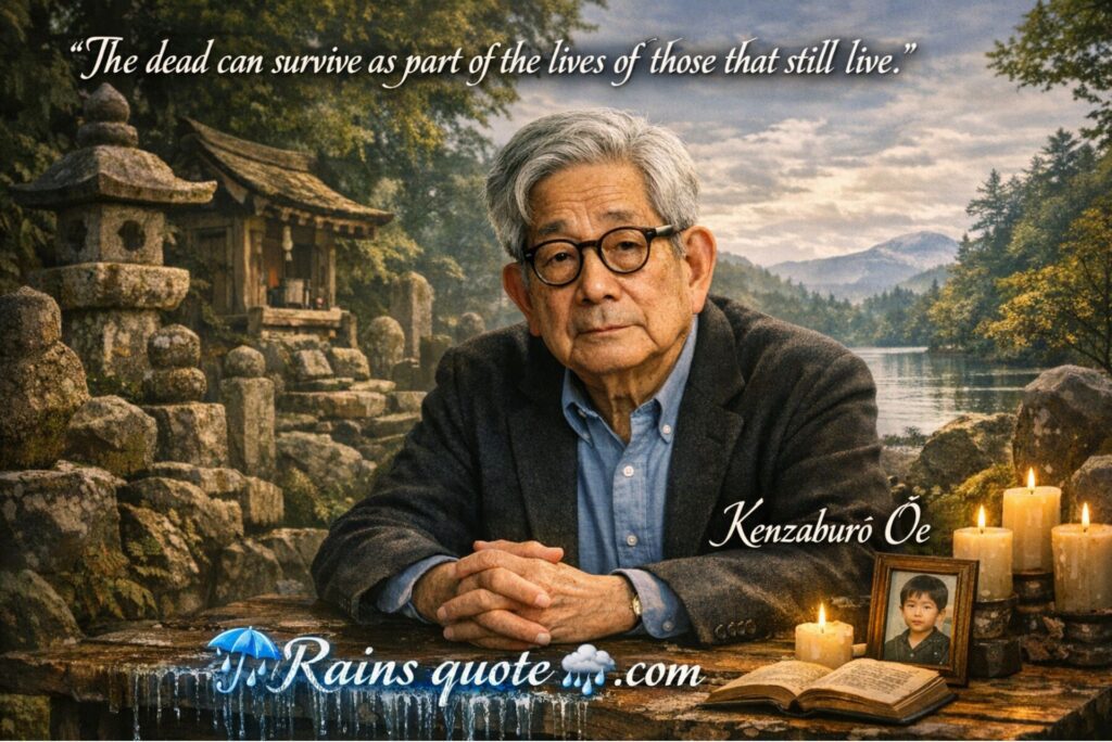 “The dead can survive as part of the lives of those that still live.”