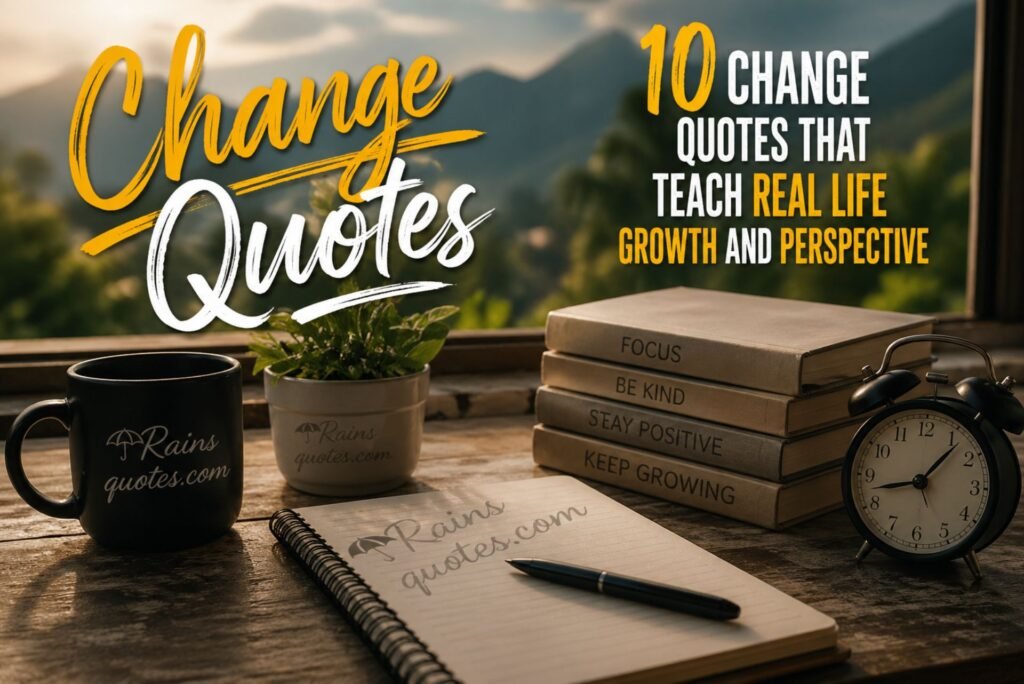10 Change Quotes That Teach Real Life Growth and Perspective 
