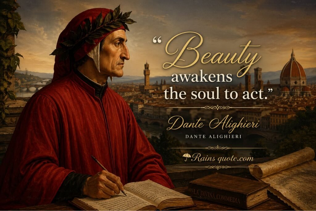 “Beauty awakens the soul to act.”