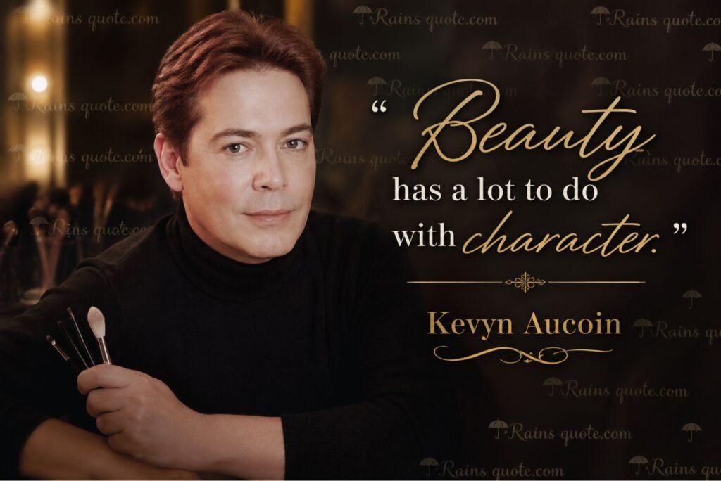 “Beauty has a lot to do with character.”